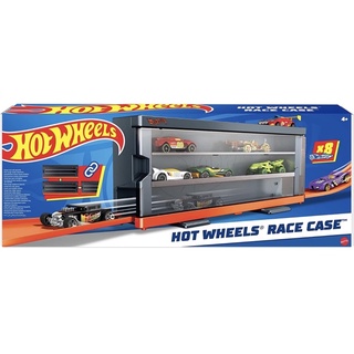 風火輪 Hot Wheels RACE CASE 展示盒 展示架 展示櫃 連接軌道+透明展示盒 附8台車 軌道配件