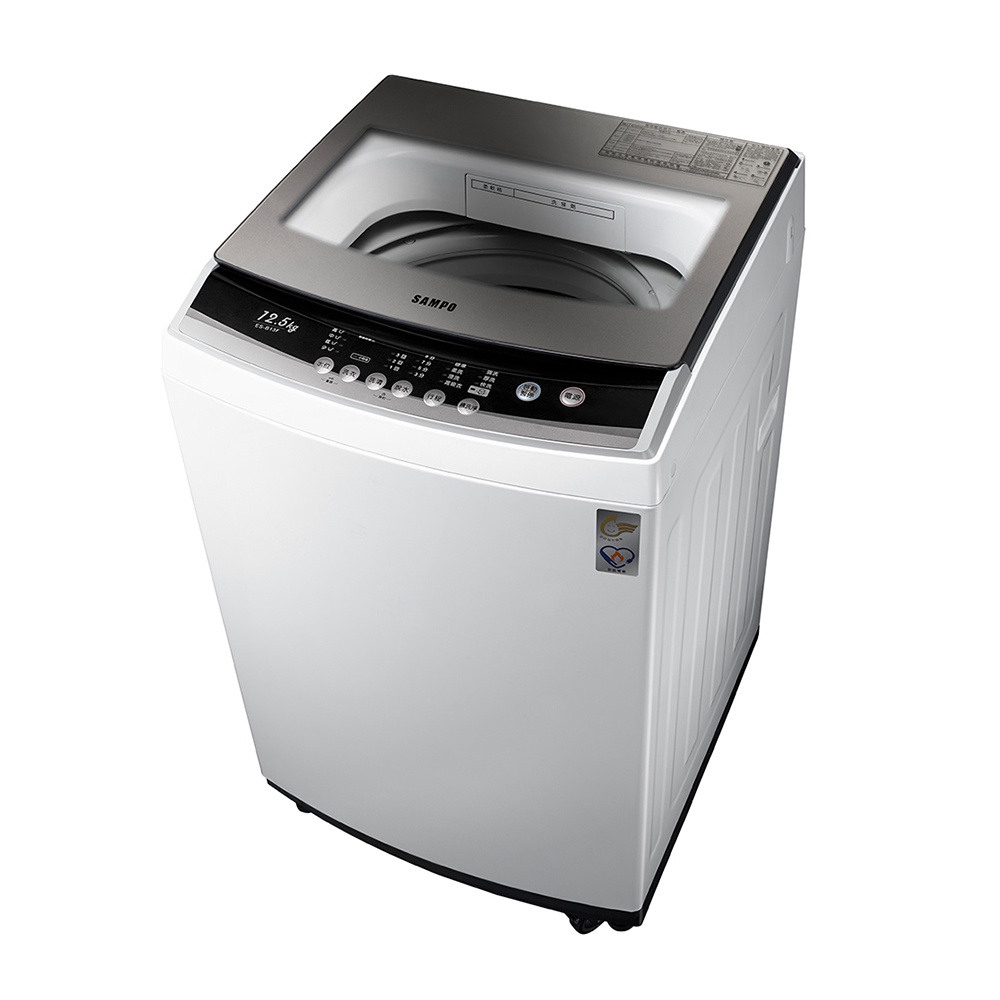 SAMPO聲寶 12.5KG 金級小貴族系列定頻洗衣機-珍珠白 ES-B13F 含基本運送+安裝+回收舊機