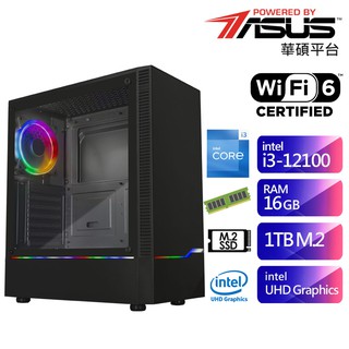 華碩B760平台SB1CB1013A (i3-12100/16G/1TB) 現貨 廠商直送