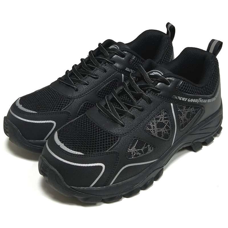 GOODYEAR 極光 強化透氣/止滑 防臭鞋墊 CNS認證安全鞋 黑GAMX03960 出清