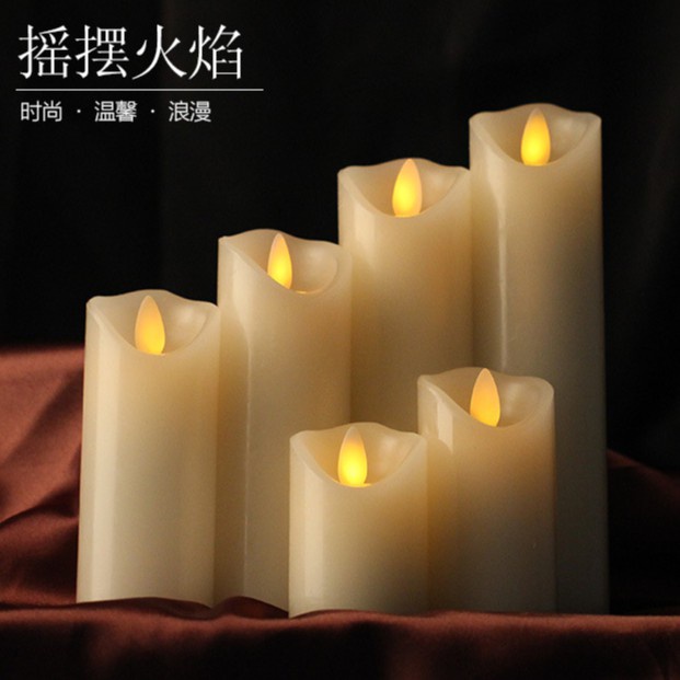 台灣直發~5.3cm USB充電 斜口搖擺LED電子蠟燭 婚慶生日仿真酒石蠟 蠟燭燈 求婚布置 浪漫氛圍燈