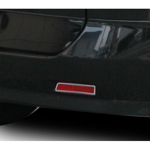 ~圓夢工廠~ Nissan Super Sentra 2012~on  後保險桿鍍鉻燈框 鍍鉻後反光片框 反光片鍍鉻燈框