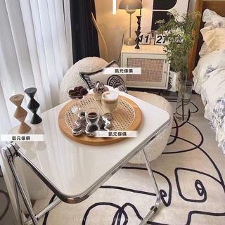 💒凱元傢具🏡網紅ins透明桌子北歐家用書桌亞克力折疊桌椅白色桌椅套裝電腦桌送貨上門免運費『凱元家居』