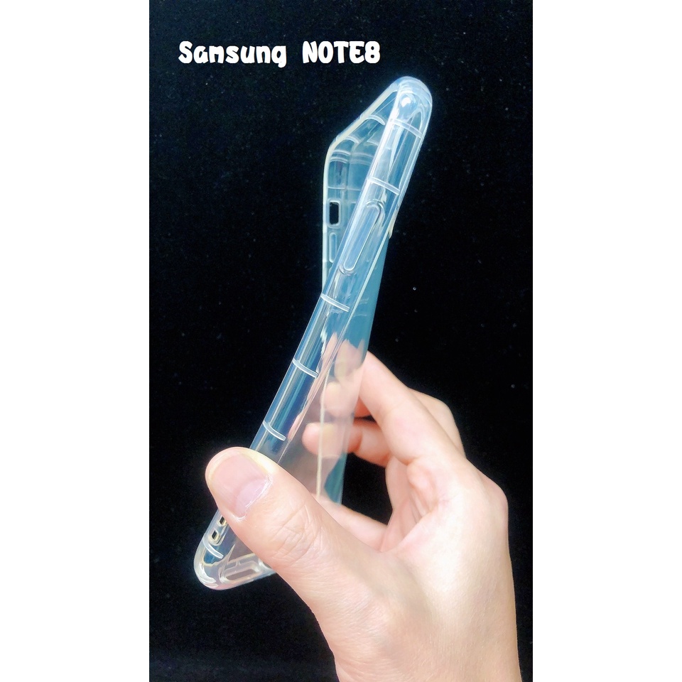Samsung NOTE8 防震空壓殼 矽膠套 軟殼手機套 保護套 保護殼 背蓋 手機殼(灰)(透)