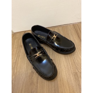金釦黑皮鞋（韓貨）💥