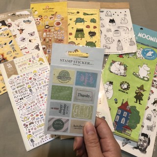⭐️貼紙二手整套便宜出清⭐️韓國貼紙/日本貼紙/嚕嚕米/手帳/日記/文具