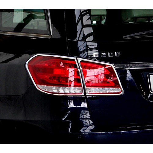 圓夢工廠 Benz S212 Wagon 13~16 E350 E400 E500 E63 鍍鉻銀 車燈框飾貼 後燈框