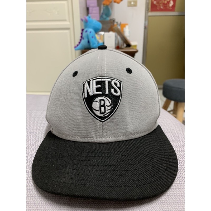 NBA Brooklyn Nets Shield Logo 59Fifty 布魯克林籃網隊灰色全封帽