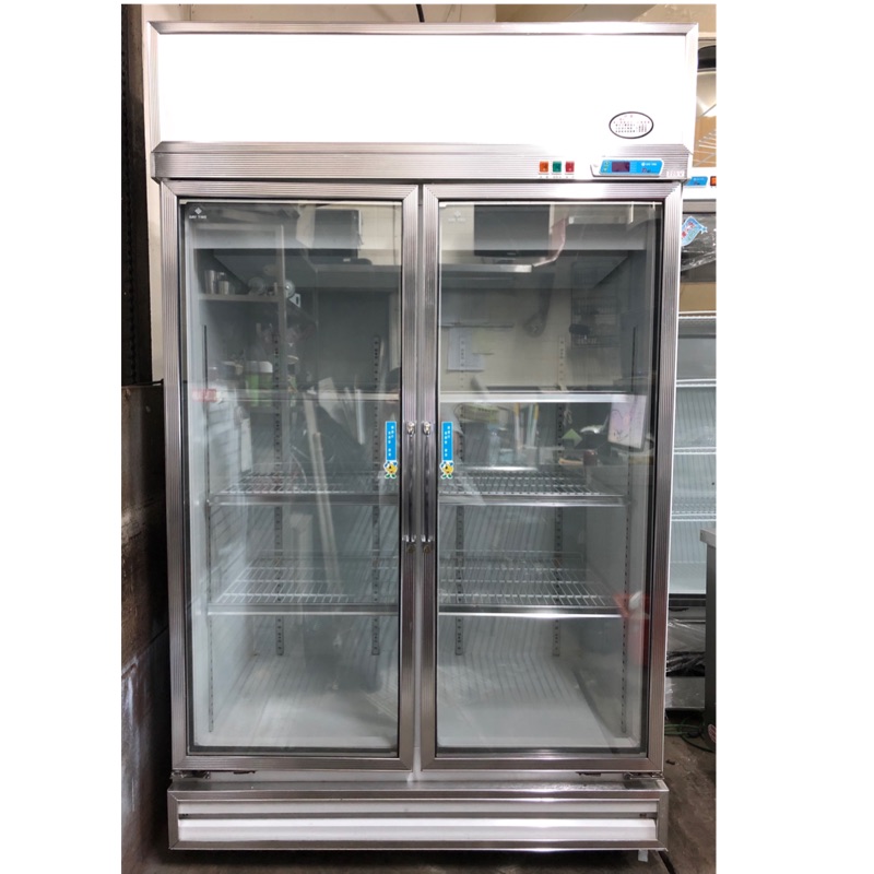 《祥順餐飲設備》   冷凍尖兵兩門玻璃冰箱 冷藏/飲料展示冰箱/冷藏冰箱