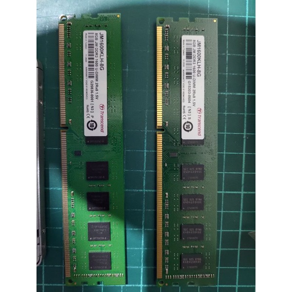 transcend創見 DDR3 1600 16g (8G×2 記憶體