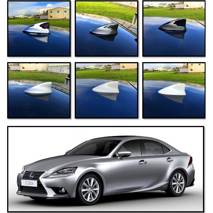 圓夢工廠 Lexus IS IS200t IS300h 2013~2020 鯊魚鰭蓋 鍍鉻銀 碳纖紋 烤漆黑 銀 白