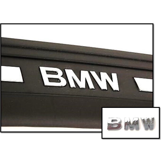 圓夢工廠 BMW 寶馬 鍍鉻銀 BMW 車身 字標 車標 字貼 字體 車貼 字高23mm