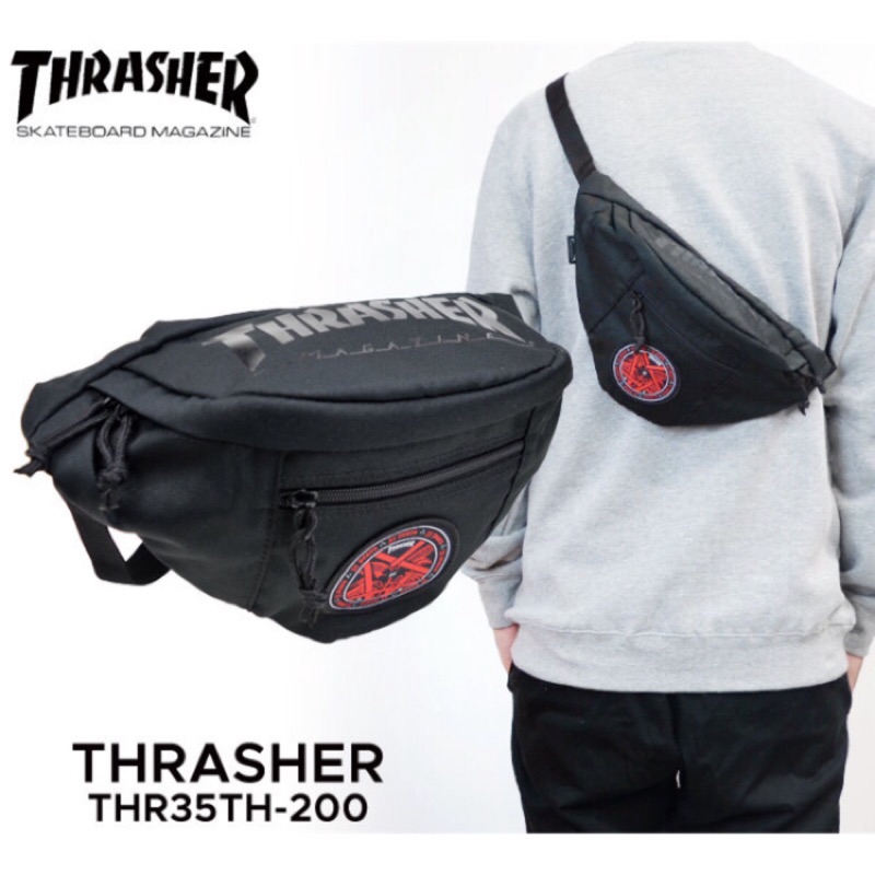 Thrasher 35週年 腰包 日線 大容量 9成新