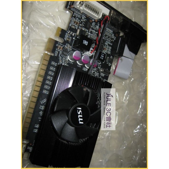 JULE 3C會社-微星MSI N610GT-MD2GD3 GT610/DDR3/2GB/軍規/HDMI/良品 顯示卡
