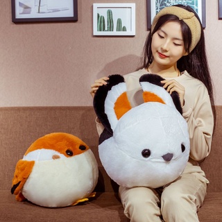 💗促銷💗模擬麻雀寶寶抱枕 圓滾滾山雀公仔 玩偶 毛絨玩具 兒童安撫布娃娃