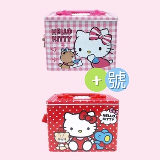 正版授權 凱蒂貓 Hello Kitty 手提鐵存錢筒附鎖 方形鐵存錢筒附鎖 金屬撲滿 儲金筒 收納鐵盒 交換禮物 生日