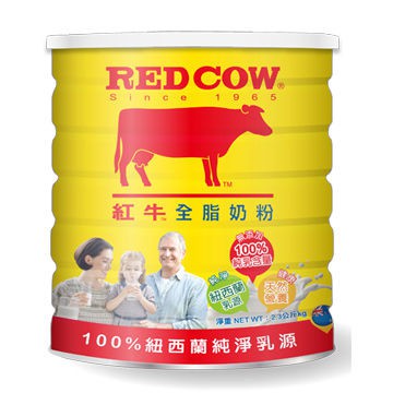 最新效期 紅牛全脂奶粉 100% 紐西蘭進口 罐裝 2.3 公斤 2.3kg 新包裝 紐西蘭乳源(可面交)