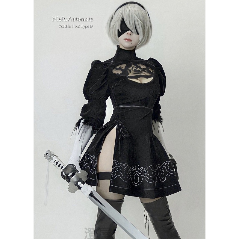 尼爾 自動人形 2B COS服裝 假髮 鞋 cosplay 出租 衣服 周邊 公仔 NieR 2b 妮姬 NIKKE