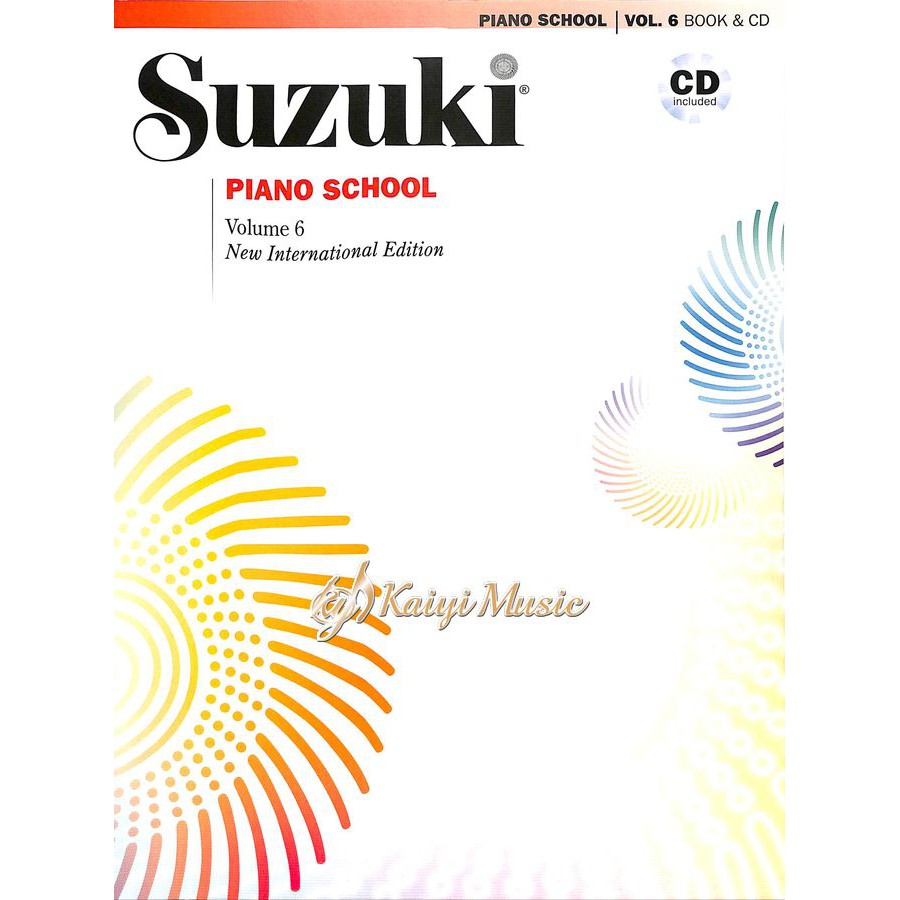 【凱翊︱AF】鈴木鋼琴第6冊教本附CD Suzuki Piano School  Book&amp;CD Vol.6