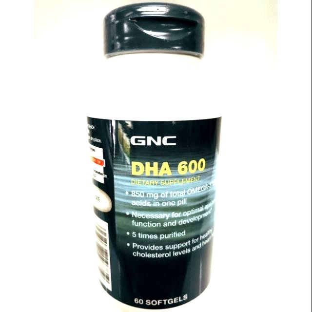 GNC DHA600魚油膠囊食品60顆 近效期出清2022/12