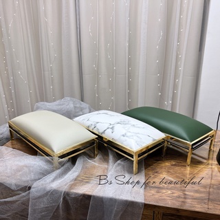 【臺灣出貨附發票】❤時尚金邊手枕 美甲手枕 金色底座 PU手枕 拍照道具 美甲拍照 美甲工具 美甲材料【BS SHOP】