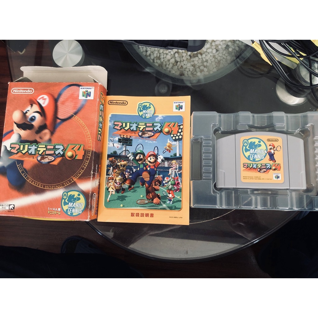 現貨土城可面交正版N64 N64日版遊戲-盒裝瑪利歐網球64純日版卡夾.N64卡帶.N64遊戲片
