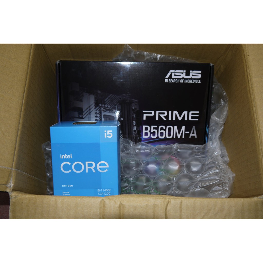 (限ptt asd90011下標)Intel i5-11400F + ASUS B560M-A 完整盒裝