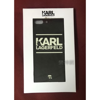 【特價款】 KARL LAGERFELD 夜光鋼化手機殼 iPhone Plus 5.5吋 7/8