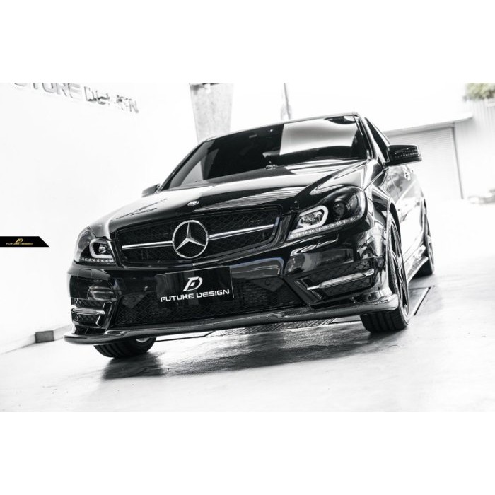 【Future_Design】賓士 BENZ W204 C250 小改款 AMG 保桿專用 抽真空 卡夢 前下巴 現貨