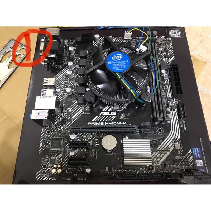 全新Intel Celeron G5905 雙核心 +華碩 PRIME H410M-K  （含盒裝