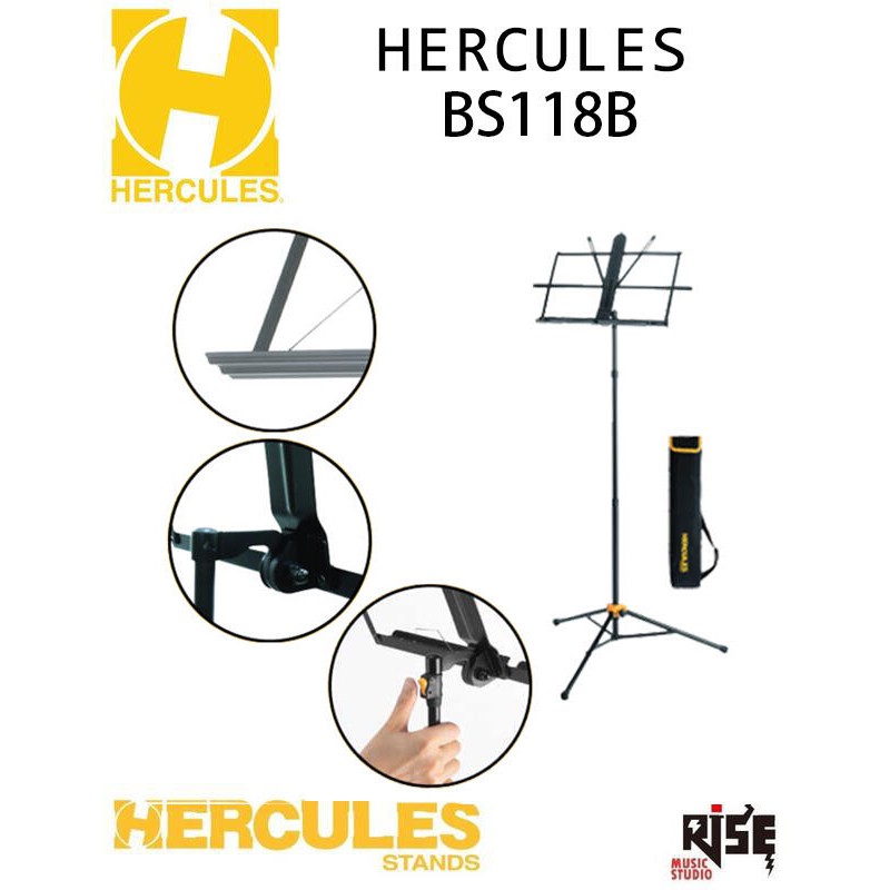 Hercules BS118BB附袋 攜帶.收納方便 海克力斯【又昇樂器.音響】