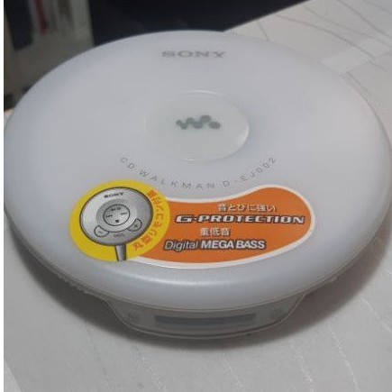 Sony CD Walkman D-EJ002 CD隨身聽 白色 經典 W01 CD固定座缺件