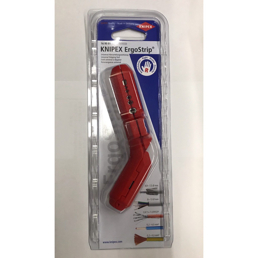 ~金光興修繕屋~德國製 KNIPEX K牌 ErgoStrip 169501SB 剝線鉗