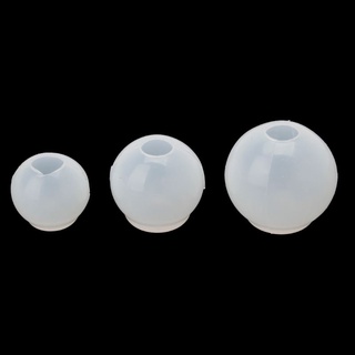 Con DIY 球形圓形矽膠模具,用於樹脂環氧樹脂首飾製作自製肥皂模具