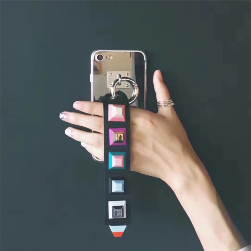 現貨出清‼️個性彩色卯釘鏡面iPhone手機殼iphone7/iphone6/plus