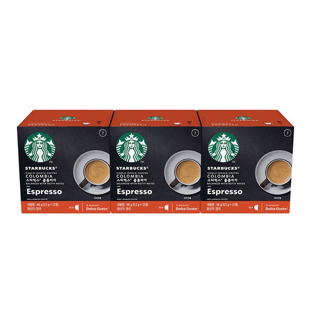 雀巢 星巴克哥倫比亞義式濃縮咖啡膠囊 (3盒/36顆) 12536130