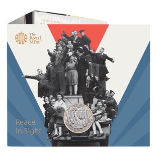 【Royal Mint】英國正版 皇家鑄幣廠 全新 二戰 慶祝歐戰勝利日 紀念幣 英國女王 伊莉莎白二世 第二次世界大戰