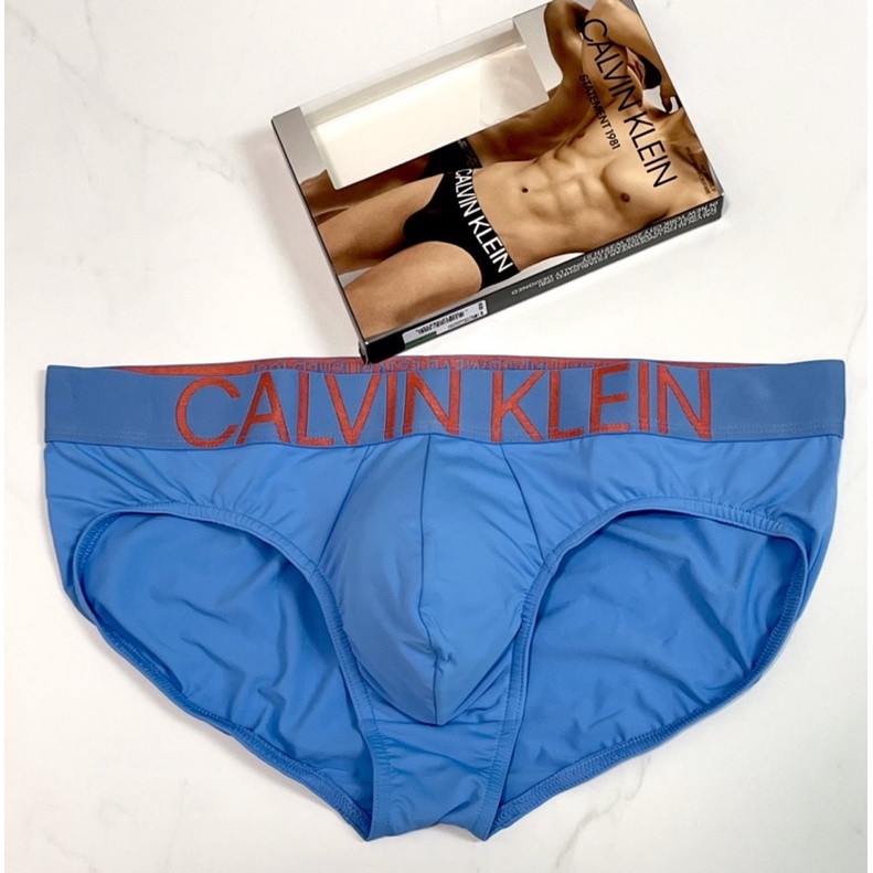 #現貨# CK-Calvin Klein Statement 1981 男大人藍色三角內褲