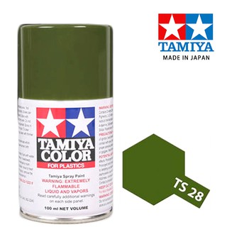 【鋼普拉】現貨 TAMIYA 田宮 模型 噴漆 噴罐 油性漆 85028 TS28 TS-28 橄欖綠色 100ml