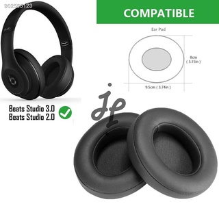 J&J可替換耳罩適用於Beats Studio 2有線版和Studio 2.0 / Studio 3.0無線耳機（鈦灰