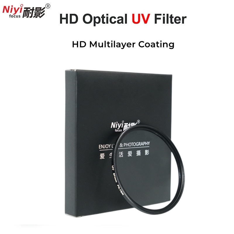 37-82mm 數碼相機鏡頭紫外線濾鏡雙層鍍膜濾鏡鏡頭保護膜適用於佳能尼康索尼富士單反單反相機