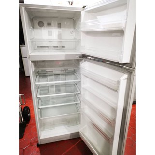 二手中古家用型雙門冰箱（強化玻璃層板）上冷凍下冷藏