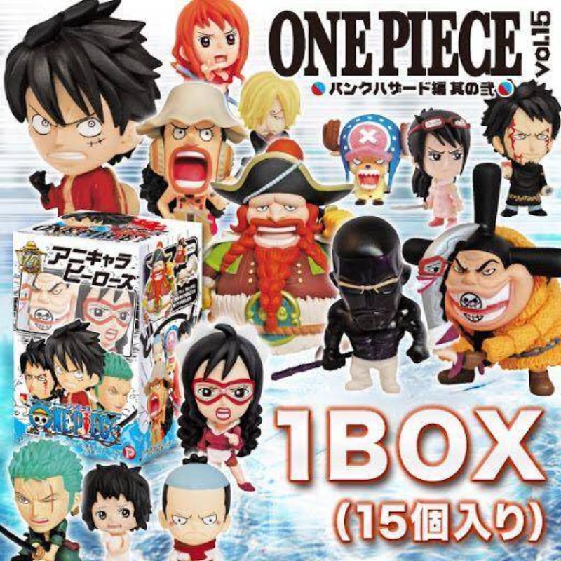 One Piece 海賊王mini Big Head Vol 15 龐克哈蕯德冰火島編其之弍日版騙人布 蝦皮購物