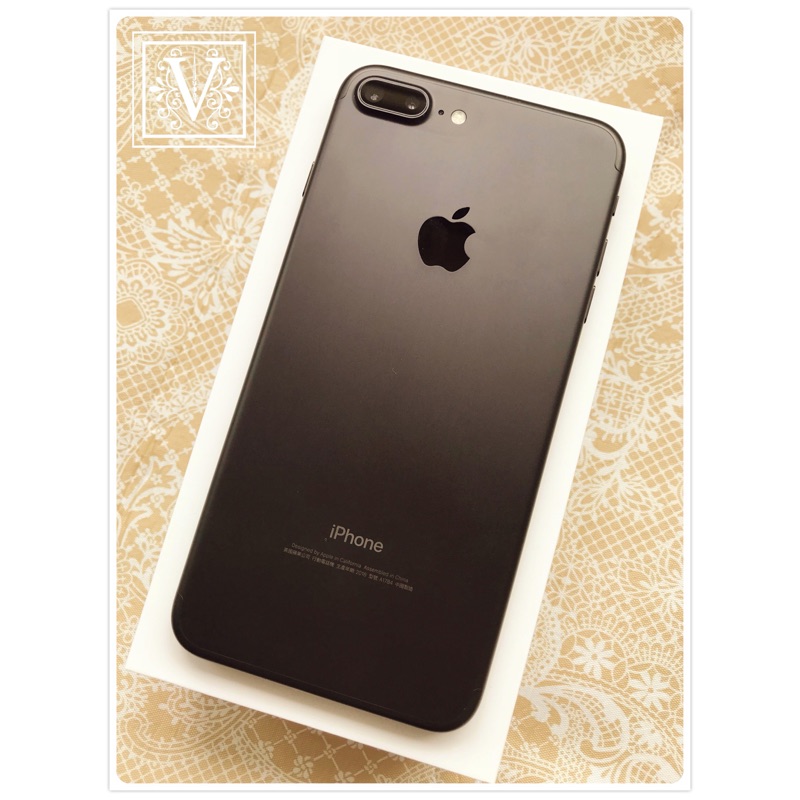 V｜T ☆ 女用二手 9.5成新 iPhone7Plus 128g 霧黑色 5.5吋 配件全新 ☆