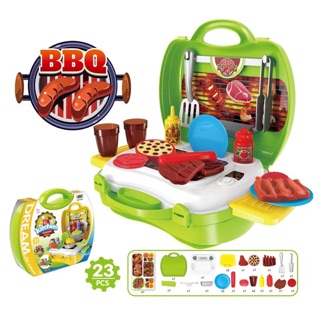 🌟高級 燒烤手提箱 BBQ 烤肉 燒肉手提箱 工具箱 桌遊🌟BOWA 工具 手提玩具 玩具手提箱