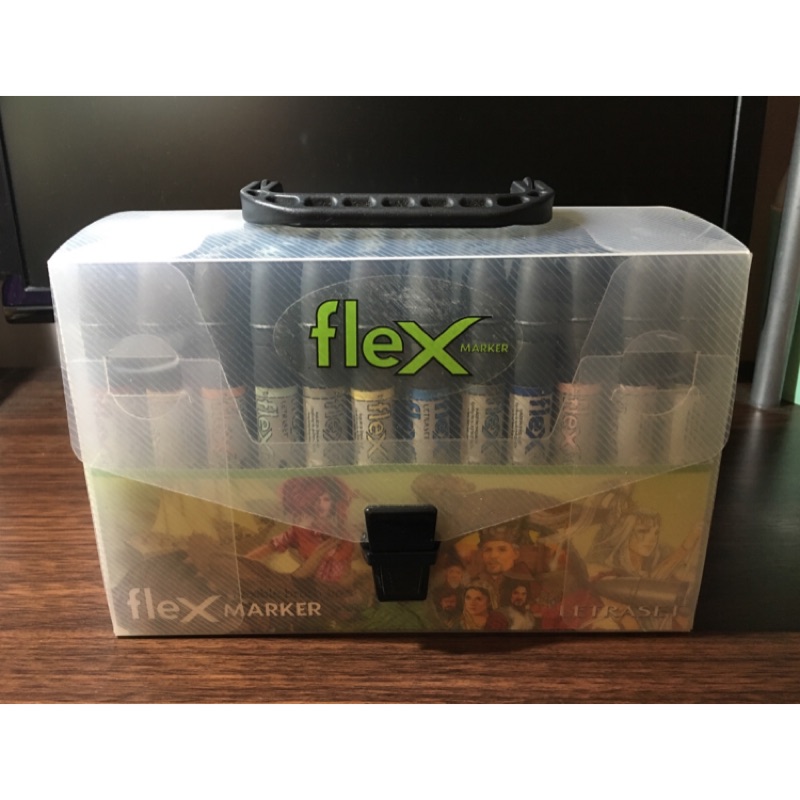 英國 LETRASET理查斯特 Flex Markers 雙頭軟毛麥克筆72色 🖍 (酒精性)