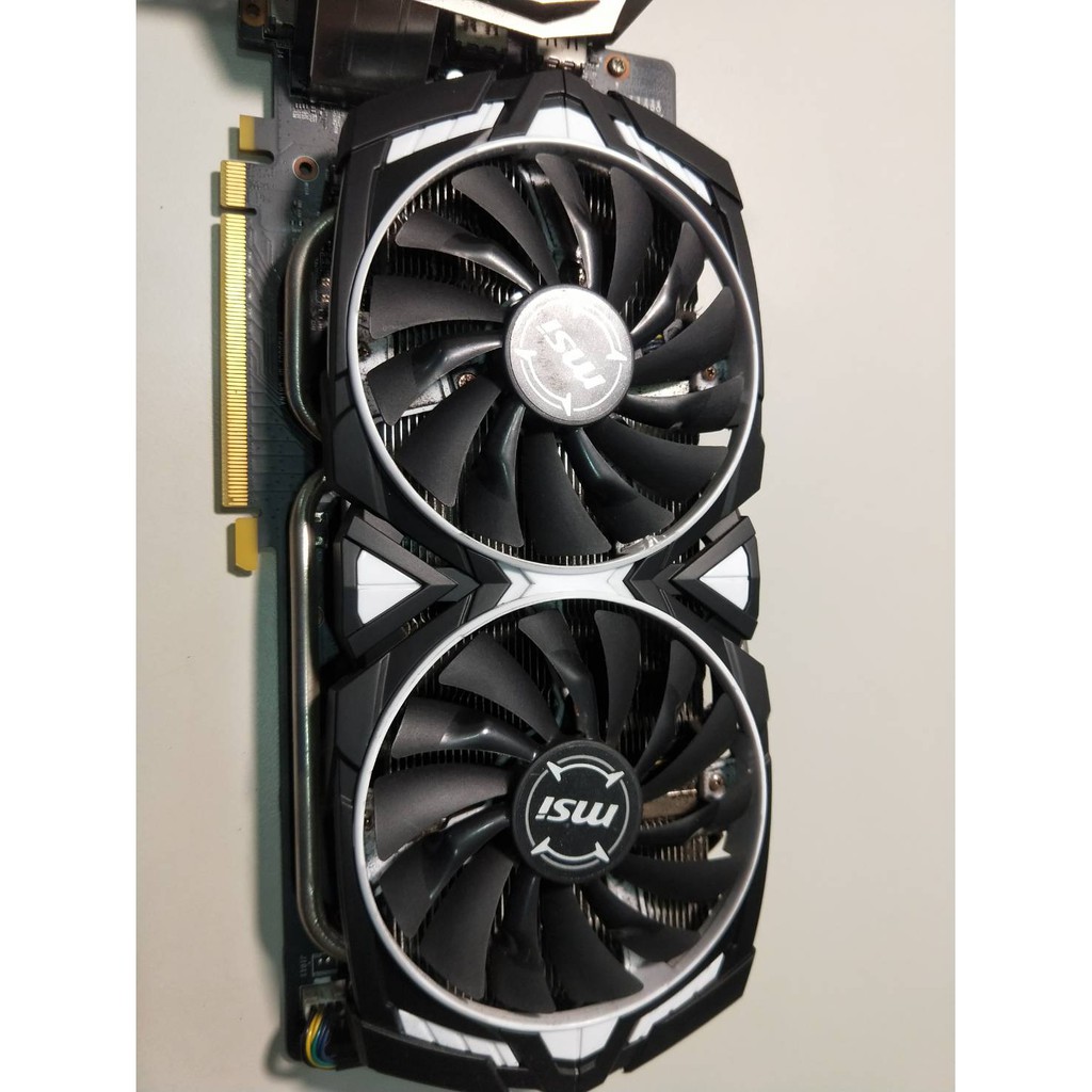 顯示卡2手中古微星msi 1060 6g Geforce Gtx 1060 Armor 6g Ocv1 保固 蝦皮購物