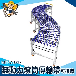 【精準儀錶】輸送帶裝置 輸送裝置 滑軌 卸貨省力 MIT-CTD17 卸貨梯 無動力傳送帶 卸貨滑梯