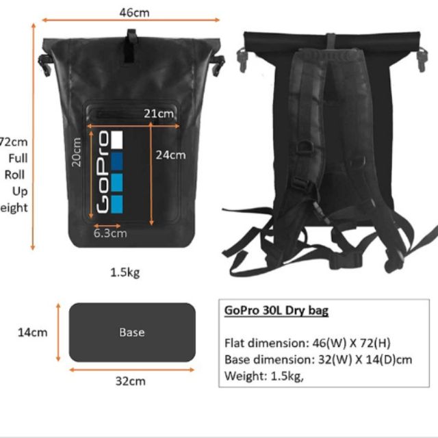 Gopro 全新未拆防水後背包 30L