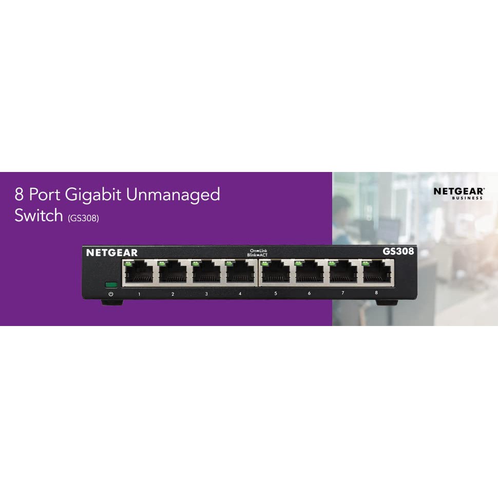 NETGEAR GS308 8埠 Ethernet Switch 交換式集線器(現貨)
